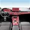 Meuoada Pellicola protettiva per console centrale dell'auto, trasparente, in TPU PPF, antigraffio, per Audi RS4 S4 B9 2019-2024 (stile LHD)
