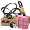 kW&HP KIT DISTRIBUZIONE POMPA ACQUA E CINGHIA SERVIZI PER FIAT PANDA 500 PUNTO YPSILON EVO 1.2 BENZINA