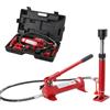 ECUTEE 4 TON Pompa Idraulica Manuale per Carrozzeria, Kit di Martinetto Idraulico Sollevatore Pompa per Riparazione Auto Carico con Custodia, Corsa da 125 mm