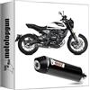 MOTOTOPGUN mivv scarico omologato catalizzato oval inox nero compatibile con moto morini seiemmezzo str 2022 2023 2024 mototopgun