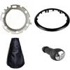 GENERICO Compatibile Citroen C3 Cornice Ghiera Cuffia Leva Cambio Piu POMELLO dal 2003 al 2009