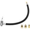 A ABSOPRO Tubo di prolunga per gonfiatore pneumatici Durevole 29cm M8x0.8 15.5mm OD Adattatore Tubo Estensione per Pompa Aria Valvola Pneumatico con Adattatore Filettato Nylon Nero 1 Set