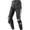 Berik Track Pantaloni di pelle, nero/bianco, 54