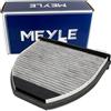 MEYLE Filtro abitacolo 012 320 0050 Filtro al carbone attivo Cartuccia filtro con potere assorbente degli odori Altezza: 71 Larghezza: 282 Lunghezza: 262 Compatibilità con MERCEDES-BENZ GLK X204