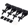 Bid4ze Borse rigide per moto Staffe deterrenti antifurto serrature borse laterali bulloni di montaggio perni di sicurezza per Harley Touring 1996-2018