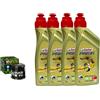 AER MOTO SPARE PARTS Kit tagliando 4L Power 1 POWER1 10W40 filtro olio HifloFiltro HF204 HF 204