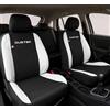 Auto Accessori Lupex | Coprisedili Auto Compatibili con Duster dal 2010 al 2024, Colore Nero Bianco, Made In Italy, Tessuto Policotone, Fodere Sedili Anteriori e Posteriori