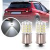 NSLUMO Lampadine di retromarcia, P21W Lampadina a LED per Peug.eot 2008 206 205 1007 106 107 108, Citr.oen C1 C2 C3 P21W Luce di backup a LED 2x Xeno bianco Canbus Lampadine di retromarcia