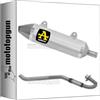 MOTOTOPGUN arrow 52509AO + 52001PD scarico completo omologato open thunder alluminio compatibile con malaguti xsm 125 4t 2019 2020 mototopgun