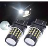 TUINCYN 3157 3157A P27/7W LED Bianco Lampadina 3156 3056 3057 4157 4057 Indicatori di direzione Lampadina Luce 3014 54-EX Chip Lampadina di arresto Lampadina di retromarcia (confezione da 2)