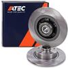 ATEC Germany 2x Dischi freno posteriori Ø 274 mm pieni con anello sensore | Compatibile con: RENAULT FLUENCE, GRAND SCÉNIC III, SCÉNIC III