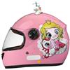 GNIUBBDB Casco moto integrale per bambini, casco scooter omologato ECE con visiera parasole e sciarpa rimovibile, casco scooter per ragazzi e ragazze dai 3 ai 12 anni B-2,48-55CM