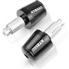 JINGYAOTONG Manopole Manubrio Moto estremità Tappo Manubrio Tappo Terminale per Yamaha XTZ660 XTZ 660 Tenere 1991-1998 (Colore : Nero, Misurare : 1)