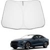 BIBIBO Copertura per parabrezza compatibile con Volvo S60 V60 2019-2025, parasole auto pieghevole, protezione UV, protezione dal calore, parasole per parabrezza anteriore
