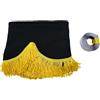 KRAM-TRUCK KramTruck - Tenda per camion con nappe - parasole per camion - protezione solare per tutte le marche di camion (nero, nappe gialle)