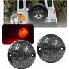 NSLUMO Stop Tail Light Bulb Smoked Lens Led Stop Fanale posteriore compatibile con 90/110 1983 ~ 1990 Defender 1990 ~ 2016 Led Tail Lamp (lente fumé 73mm)