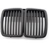 Btnuahq Auto Griglie Anteriori Per BMW 1983-1991 E30 PER E30 325i 325is 325iX 325 325e 325es 318i 320i Per M3 Griglia A Doppio Rene Sul Cofano Anteriore Paraurti Anteriore Griglie(Matte black)