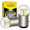 Ruiandsion 1157 BAY15D LED Retromarcia Bianca 1142 1152 6V-30V 12V 24V Sostituzione per Auto - Frecce/Retromarcia/Luci Posteriori/Freno Non-Polarità, Anabbagliante/Abbagliante (Confezione da 2)