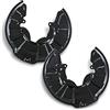 BESTPRICE ATP BESTPRICE 2x piastra di ancoraggio anteriore sinistra e destra paraspruzzi per disco freno Compatibile con SMART FORTWO Cabrio (451), FORTWO Coupé (451)