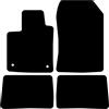 Kovvar Tappetini Auto adatti per Renault Twingo 2 2007-2014 - - Serie: Basic
