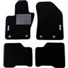 ASC Tappetini Auto Compatibili con JEEP COMPASS dal 2017-2025, Limited/Longitude Moquette, Bordo Antiscivolo, Battitacco in Gomma,Loghi ricamati