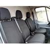 GTTCCG TEXMAR coprisedile anteriore 2+1 in tessuto nero per auto progettato per adattarsi a FORD TRANSIT dopo il 2015 cabina grande per guida a sinistra