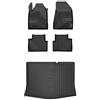 MOTOS Set di tappetini in gomma e tappetini per il bagagliaio per Alfa Romeo Giulietta 2010-2020 Migliorare il comfort di viaggio con tappetino antiscivolo auto 3D- tappetini per tutte le stagioni aut