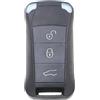 SAMTN Cover chiave per Porsche Cayenne, 3 pulsanti Flip Car Key Case Shell