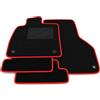 Somer Car Kit Tappetini Auto compatibili con Audi TT Mk3 (8S) 2014-2025 | Set Tappeti in Moquette, Tappeto auto su misura, bordo rosso