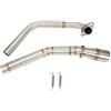 Qiilu Per scarico mt 125 Collettore Mt 125 Qiilu Tubo Di Collegamento Centrale Di Scarico Moto, Tubo Di Collegamento Centrale Di Scarico Di Modifica Adatto Per Yzf R15 Mt-15 Mt-125 2008-2017 Adatto Per Tubo