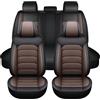 Generico Set Coprisedili Auto 5 Posti per Fiat Grande Panda 2024-2025, Pelle Sedili Anteriori Posteriori Copri Impermeabili Antiscivolo Protezione Completa Set Completo Interno