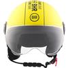 BHR Casco Demi-Jet 835 SPECIAL - Casco Scooter Omologato ECE 22.06 con Visiera a Occhiale Antigraffio - Sgancio Micrometrico e Guanciali Removibili - Cool Yellow S