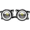 Hcsihpf Fendinebbia Per Fiat Per Panda 2011 2012 O Punto Evo 2009-2012 Per Sedici 2009-2016 Fendinebbia Per Auto LED Angel Eye DRL Luci Diurne H11 12V Auto Fendinebbia(Led-white)