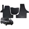 W-Parts SERIE 3 TAPPETI - TAPPETINI IN GOMMA 3D TPE NERI PER VW Transporter T5/T6 2010->