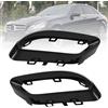 IGTOPS Copritubo di scarico, nero lucido, ricambio per Mercedes Benz A B C E GLC CLS Classe W205 W117 W177 W253