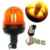 Generic Girofaro Lampeggiante 60 LED Rotante Base Asta Flessibile Supporto Piantone a L 12v 24v per Camion Trattore Veicolo