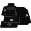 Somer Car Kit Tappetini Auto compatibili con Renault Clio 3 2005-2012 | Set Tappeti in Moquette, ricamo RS, Tappeto auto su misura
