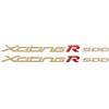 labelbike - 2 Adesivi 3D Moto Scooter Scritte XCITING R 500 Protezione e Decorazione in Resina compatibile con KYMCO XCITING R 500