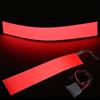 C-FUNN 12X2 Pollici 12V Nastro Elettroluminescente Flessibile El Decorazioni Retroilluminazione Pannello con Luce con Inverter - Rosso