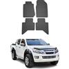 OMAC Tappetini in Gomma Compatibili con Isuzu D-Max 2011-2018 Tappetini Auto Gomma Nero 4tlg