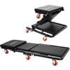 AREBOS Carrello per Montaggio 2 in 1 Fino a 150 kg | Carrellino Sgabello da Officina