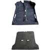 Calvo Maria Kit Moquette Pavimento + Tappeto Baule Compatibile con Panda 141 1986-2003 Nero Su Misura Antiscivolo