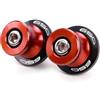 YUTUJBKM nottolini cavalletto moto Per Z650 Z800 Z900 Z900RS SE 2017-2024 Viti M8 In Alluminio Per Supporti Per Slider Forcellone(Red-650)