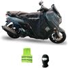 CLICK & GO COMPATIBILE CON YAMAHA NMAX 155 per anno 2022 COPRIGAMBE R225-X TERMOSCUDO TUCANO URBANO COPERTA TERMICA IMPERMEABILE INTERNO IN ECO PELLICCIA SPECIFICO PER SCOOTER