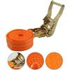 DAZZLEEX Cinghia a cricchetto per bagagli, in poliestere resistente, con fibbia in metallo sicura per un facile utilizzo (10 metri)