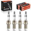 Frankberg 4x Candele Compatibile con A4 Avant 8K5 Golf VI 5K1 Q3 8UB 8UG O.c.t.a.v.i.a II Combi 1Z5 A4 8K2 Replace# 1675