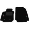 Somer Car Kit Tappetini Auto SOLO ANTERIORI 2pz compatibili con Renault Clio 3 2005-2012 | Set 2 tappeti anteriori su misura in moquette, bandiera Italia