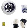 farbrothersonline CALZE DA NEVE PER PNEUMATICO 315/40 R21 CALZANEVE TAGLIA XXL PER GOMME RUOTE AUTO NEVE E GHIACCIO IN TESSUTO INNOVATIVO E LEGGERO OMOLOGATE