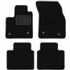 Wielganizator Tappetini auto in velluto su misura, compatibili con Ford Focus MK4 berlina, station wagon, torneo, Turnier Active 2018 - velluto - accessori auto - pratico zerbino auto - 4 pezzi - nero