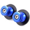 AIERDEYP 2 Pezzi Forcellone Cavalletto per Suzu&Ki per GSXR 600 750 1000 per GSX R 600 750 1000 1998-2021 2022 Moto CNC M8 Forcellone Bobine Slider Supporto A Vite(Blue)